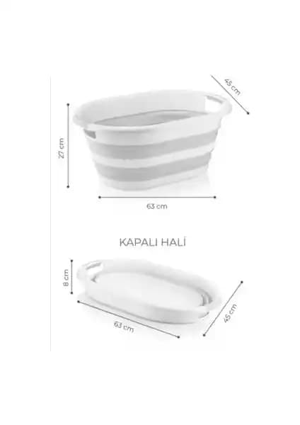 Hobby Life Katlanır Çamaşır Sepeti 38 Lt Pratik ve Dayanıklı Depolama Çözümü