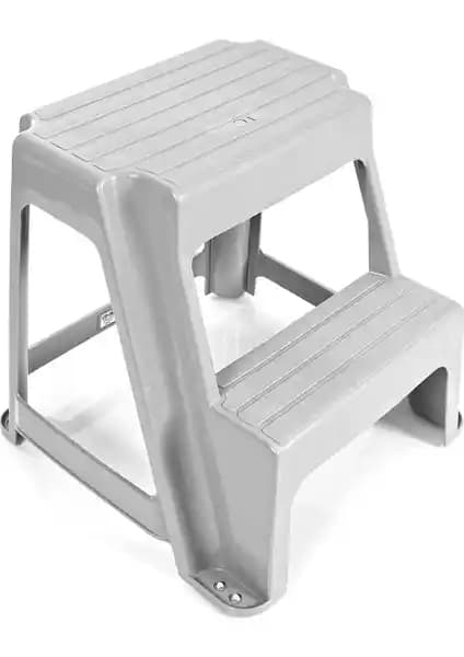 Holiday Irak Plastik Basamaklı Tabure Beyaz Dayanıklı ve Ayarlanabilir Kullanışlı Tasarım