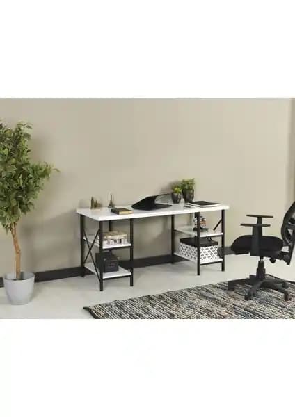 Homedora Diana Beyaz Çalışma Masası: Dayanıklı ve Şık Tasarım Özellikleri