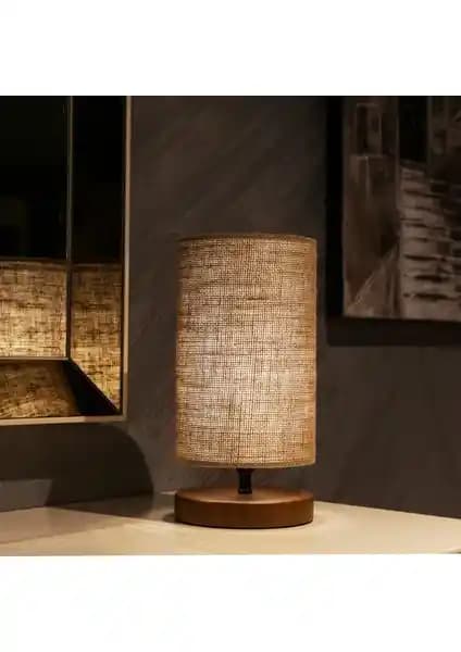 Homing Hasır Kumaş Tasarım Abajur: Modern ve Şık İç Mekan Aydınlatma Çözümü