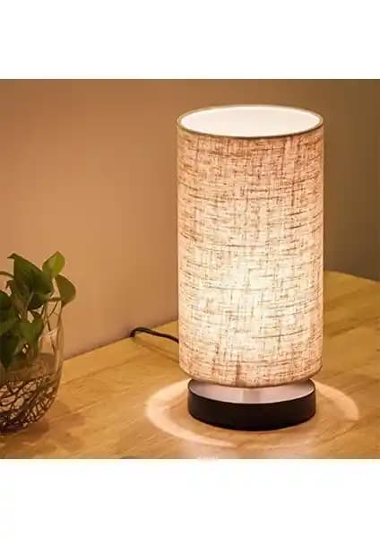 Homing Pu Tasarım Abajur Kumaş Başlık ile Şık ve Pratik İç Mekan Aydınlatması