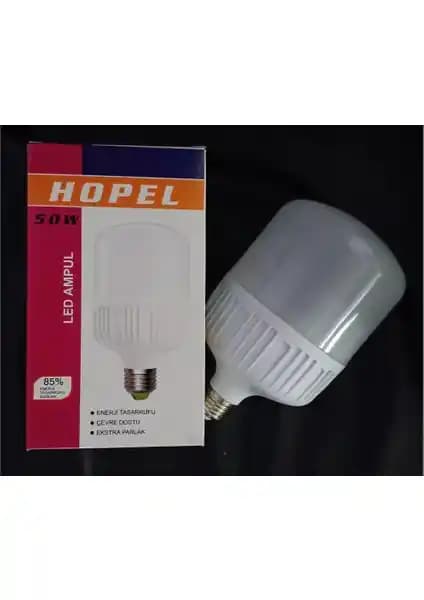 Hopell Hopel 50 Watt E-27 Beyaz Işık LED Ampul Modern ve Enerji Verimli Aydınlatma Çözümü