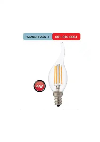 Horoz Flame 4W E14 Duy Filament Kıvrık Mum LED Ampül Modern ve Enerji Verimli Aydınlatma Çözümü