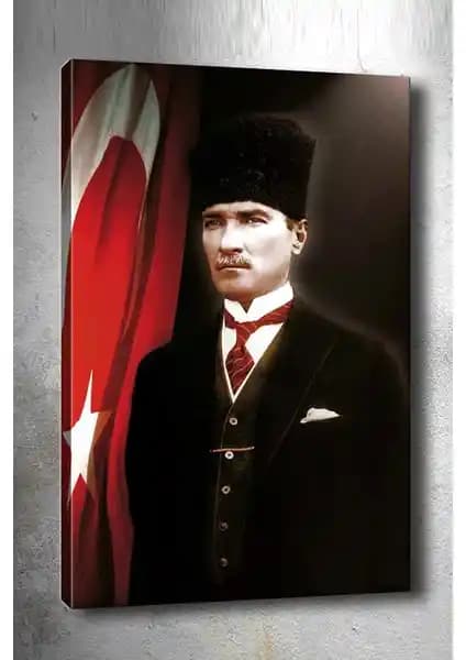 İdora Mustafa Kemal Atatürk Kanvas Tablo: Modern ve İlham Verici Dekorasyon Parçası