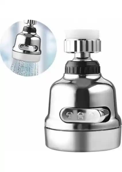 Ilhan Krom Kubar Üç Fonksiyonlu Tazyikli Batarya Ucu Modern Mutfak ve Banyo İçin