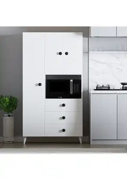 İmbas Çok Amaçlı Mutfak Mikrodalga Fırın Dolabı Modern ve Fonksiyonel Tasarım