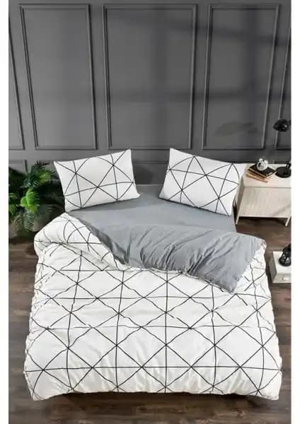 INTER Z Knidos Serisi Çift Kişilik Desenli Nevresim Takımı Modern ve Dayanıklı Tasarım