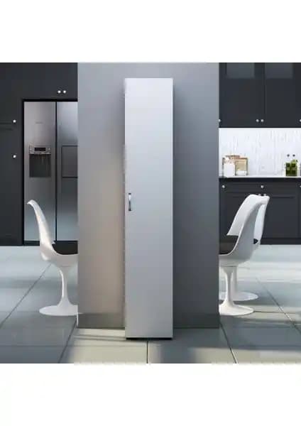 IRMAK Çok Amaçlı 5 Raflı Dolap Beyaz Modern Tasarım ve Dayanıklılık Özellikleri