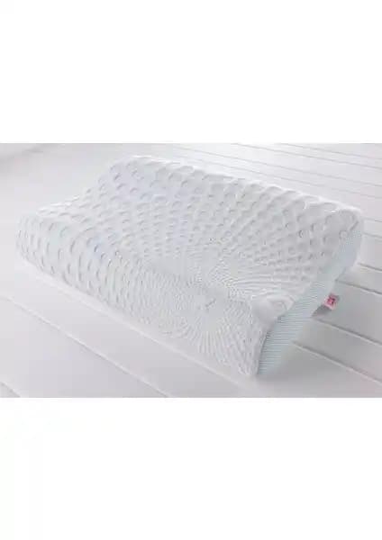 İşbir Yatak Visco Air Granül Jelli Boyun Destekli Yastık - Ergonomik ve Hava Geçirgenliği Sağlayan Yüksek Kalite Ürün