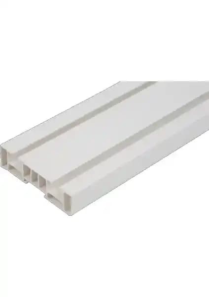 Işık PVC Düz Perde 2 Raylı Korniş 3 Metre Uzunlukta Estetik ve Fonksiyonel Tasarım
