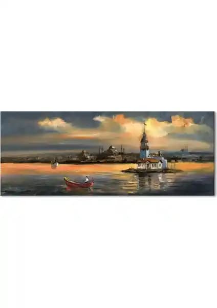 İstanbul Kız Kulesi Kanvas Tablo ile Modern ve Estetik İç Mekan Dekorasyonu