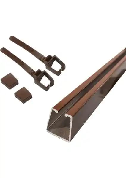 İzen Rustik Alüminyum Perde Askısı Seti: Dayanıklı ve Estetik Perde Montaj Çözümü