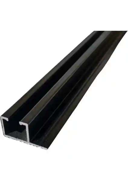 İzen Tek Kanallı Yan Çıtalı Alüminyum Perde Rayı 25mm Modern ve Dayanıklı Tasarım