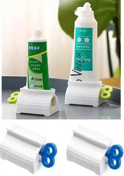 Jetfast 2'li Mavi Beyaz Renk Çevirmeli Pratik Diş Macunu Sıkacağı Ürün Özellikleri