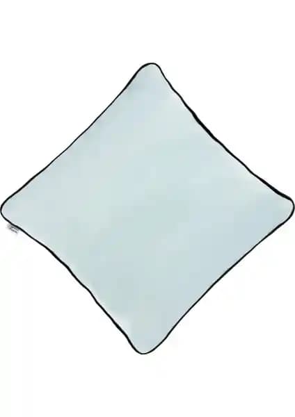 Ju Yaratıcı Tasarım Biyeli Kırlent Yastık Kılıfı Su Yeşili Estetik ve Dayanıklı Dekoratif Ürün