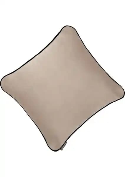Ju Yaratıcı Tasarım Biyeli Kırlent Yastık Kılıfı Vizon – Estetik ve Kaliteli Dekorasyon Ürünü