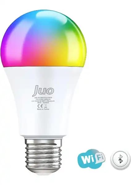 Juo Lumex Akıllı LED Ampul 9W RGB Wi-Fi ve Bluetooth ile Modern Ev Aydınlatması