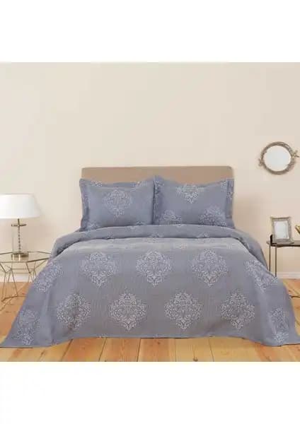 Karaca Home Amelie Indigo Çift Kişilik Yatak Örtüsü Seti Modern Tasarım ve Dayanıklılık