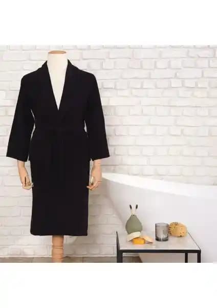 Karaca Home Daily Soft Siyah Erkek Bornoz: %100 Pamuk, Konfor ve Şıklık Bir Arada