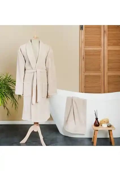 Karaca Home Defy Bej %100 Pamuk Bornoz: Yüksek Kalite ve Konfor Sunan Ev Tekstili