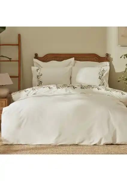 Karaca Home Nancy %100 Pamuk Çift Kişilik Nakışlı Nevresim Takımı: Şıklık ve Konforun Buluşması