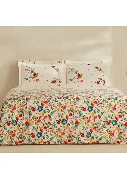 Karaca Home Parlen Fuşya Çift Kişilik Pamuk Nevresim Takımı Modern ve Şık Tasarım