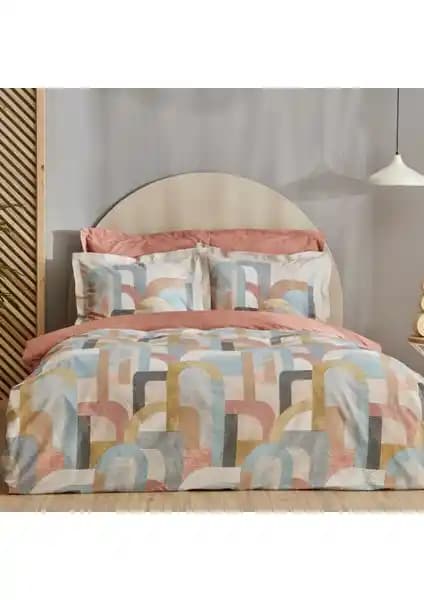 Karaca Home Sava %100 Pamuk Çift Kişilik Nevresim Takımı Bej Renkli Şıklık ve Konfor