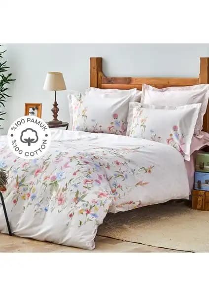 Karaca Home Seina Lila %100 Pamuk Çift Nevresim Takımı Estetik ve Konfor Sunar
