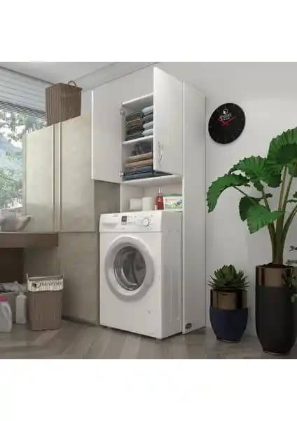 Kenz Life Kenzlife Çamaşır Makinesi Dolabı: Modern ve Fonksiyonel Tasarım Özellikleri