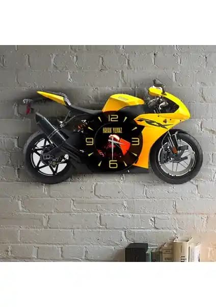 Kişiye Özel Motosiklet Temalı Ahşap Duvar Saati Dekorasyon ve Hediye Seçenekleri