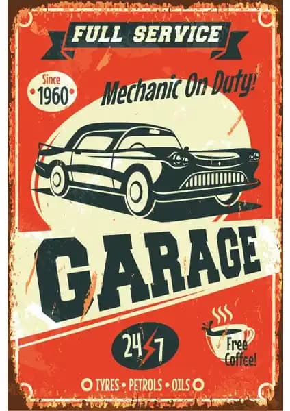 Klasik Araba Temalı Ahşap Poster ile Mekanlarınıza Retro ve Vintage Şıklık Katar