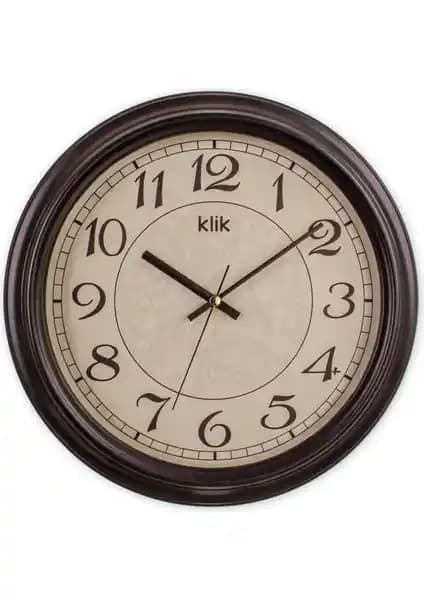 Klik Alfa Siyah Klasik Duvar Saati: Estetik ve Dayanıklılığıyla Modern Dekorasyon İçin Uygun