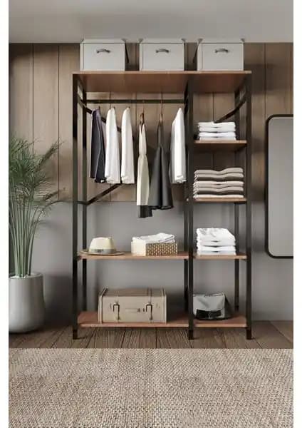 Koç Tek Yapı Alkor Metal Masif Ahşap Desenli Açık Giyinme Dolabı Detaylı İnceleme ve Kullanıcı Yorumları