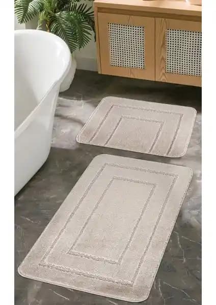 Konfor Halı Doğal Kaymaz Taban Banyo Paspas Seti Güvenli ve Şık Tasarım İle Kullanıcı Memnuniyeti