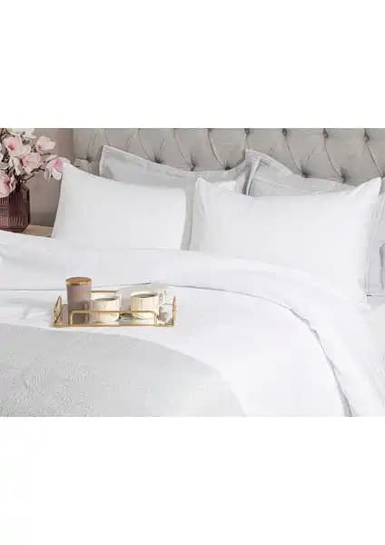 Kristal İpeksi Düz Twill King Size Nevresim Takımı Yatak Odası Şıklığı ve Konforu