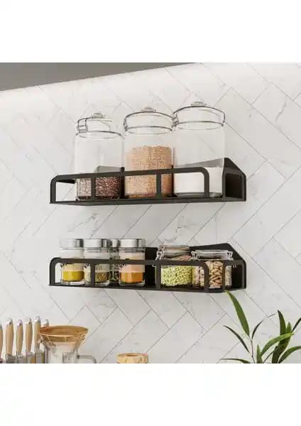 Lamizon Metal Mutfak Baharatlık ve Düzenleyici Seti Modern Tasarım ve Dayanıklılık ile