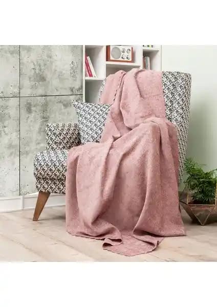 Latuda Jakarlı Desenli Kaymaz Koltuk Şalı Modern ve Dayanıklı Ev Dekorasyonu İçin