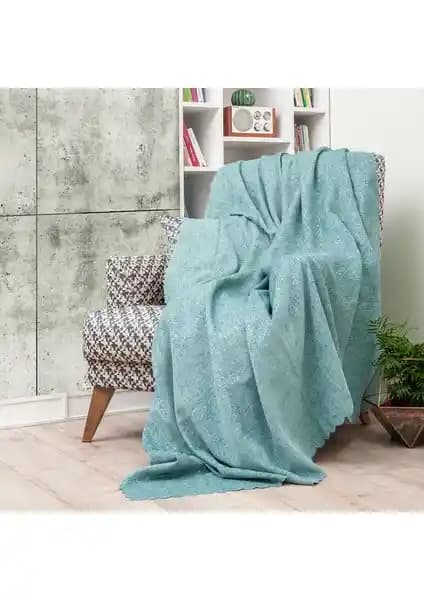 Latuda Şönil Jakarlı Desenli Kaymaz Koltuk Şalı 175x215 cm Estetik ve Fonksiyonellik İçin