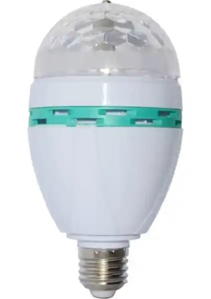 Led Pazarı Disco Ampul LED Işıklı Döner Başlıklı Modern ve Enerji Tasarruflu Dekoratif Aygıt