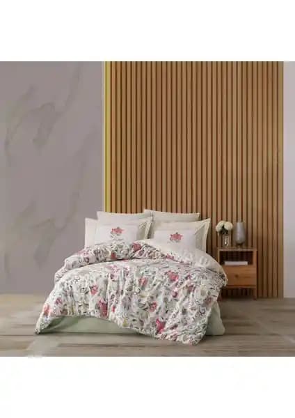 Leticia %100 Pamuklu Çift Kişilik Nevresim Takımı Doğal ve Dayanıklı Tasarım