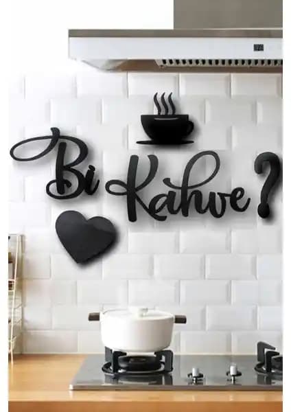 Leylaser 3mm Ahşap MDF Kahve Duvar Yazısı Modern İç Mekan Dekorasyonu İçin Uygun