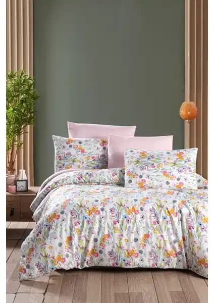 Lily Lastikli Çarşaflı Çift Kişilik Nevresim Takımı Estetik ve Konfor Sunar