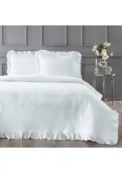 Linens Bsp Beyaz Tek Kişilik Yatak Örtüsü Seti Estetik ve Dayanıklı Tasarım