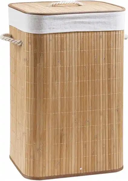 Lorin Rem Bambu Katlanır Çamaşır Sepeti: Estetik ve Fonksiyonellik Sunan Modern Ev Gereci