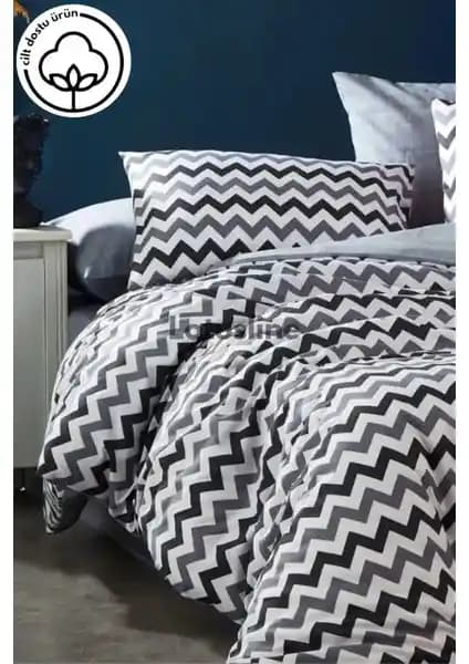 Lotusline Pamuklu Çift Kişilik Nevresim Takımı: Modern ve Şık Yatak Odası Dekorasyonu