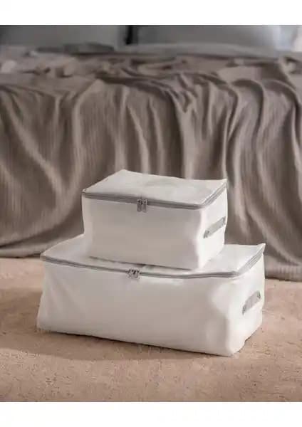 Madame Coco Çiçek Desen Baskılı 2'li Hurç Seti Ev Düzeninde Şıklık ve Pratiklik Sağlar