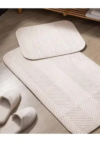 Madame Coco Emele 2'li Bej Banyo Paspası Şıklık ve Konfor Sunar