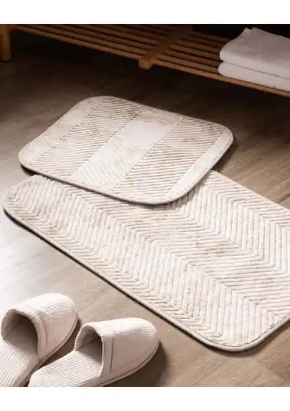 Madame Coco Eze Banyo Paspası Toprak Renkli Dayanıklı ve Kaymaz Tasarım