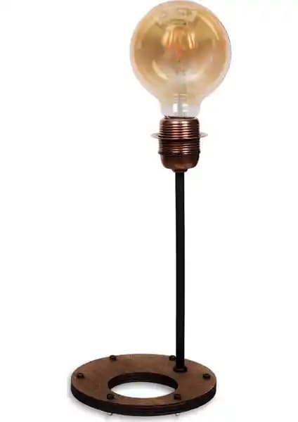 Madamvila Copper Küçük Boy Rustik Masa Lambası Estetik ve Fonksiyonel Tasarım