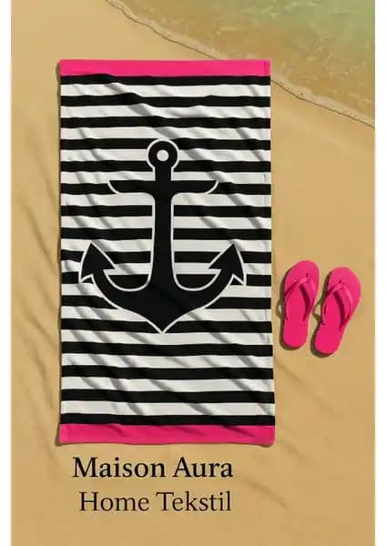 Maison Aura Plaj Havlusu: Modern Tasarım ve Sürdürülebilir Malzemelerle Pratik Kullanım